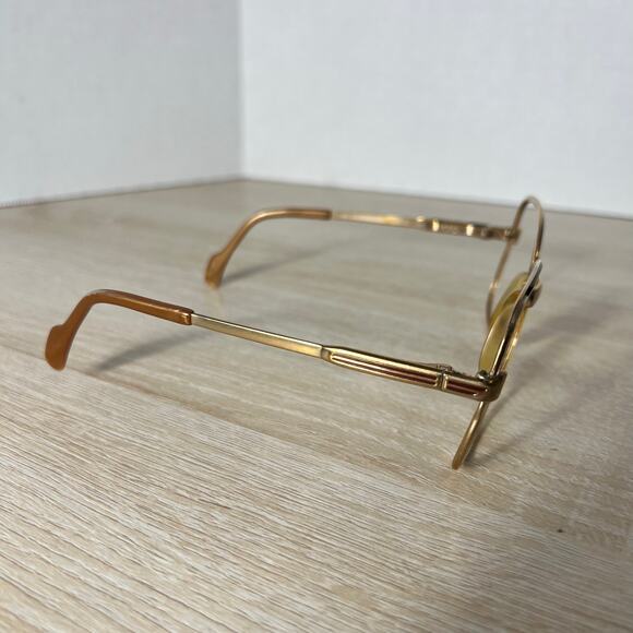 Vintage Metzler Germany 793 Sunglasses Frames Only Gold 130 Flex Hinge main image 10